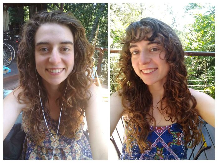 Gave Myself Curly Bangs