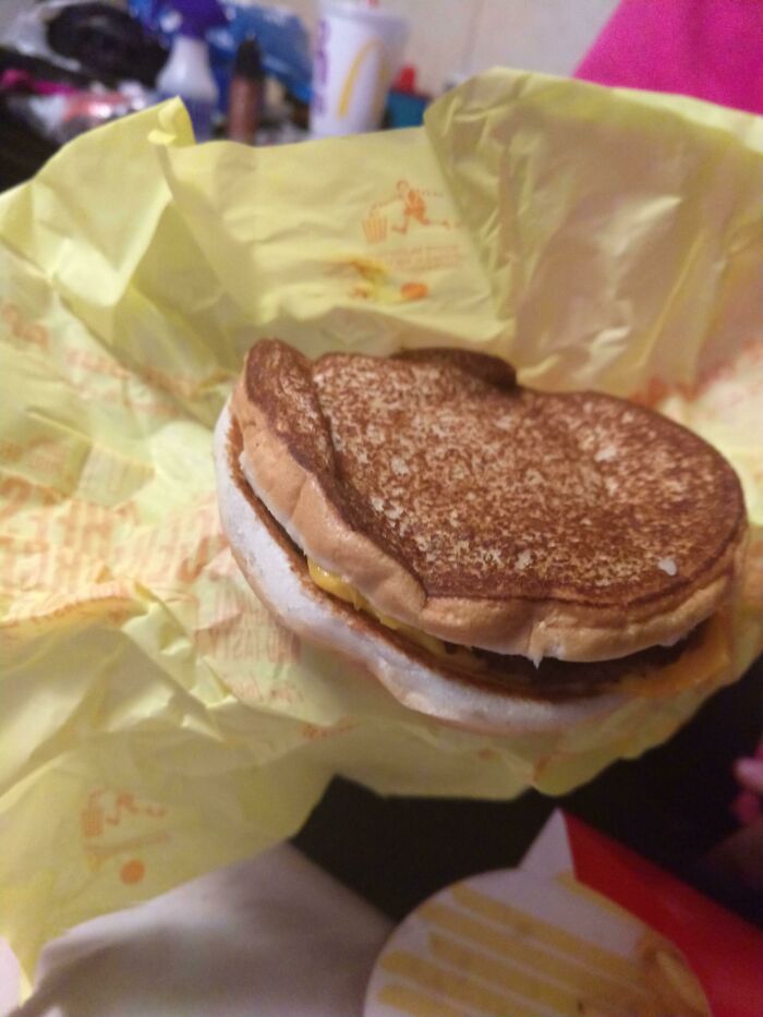 They Put The Bun Upside Down