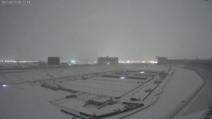 Current View Of Texas Motor Speedway Where It Is A Balmy 0° F