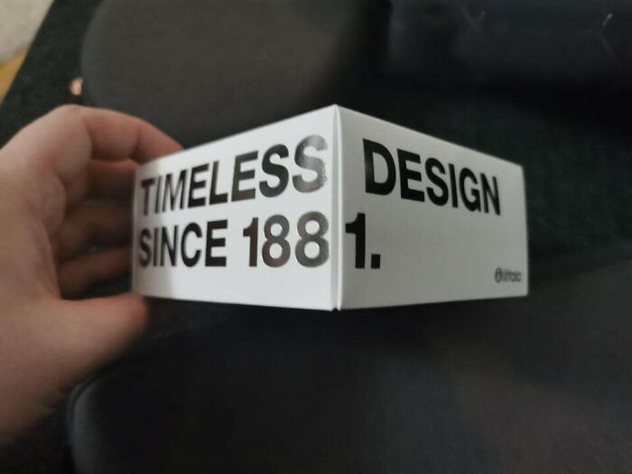 Timeless Design, When They Can't Fit The 1 On