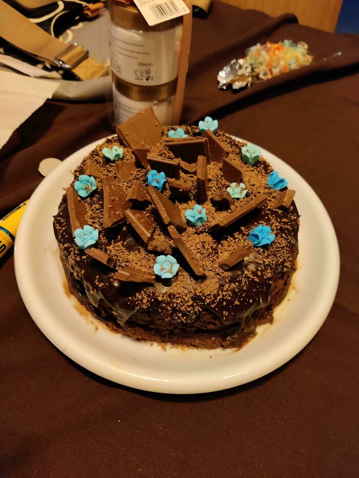 My 10yo Daughter, Who I've Been Teaching To Cook During Lockdown, Has Baked Me A Birthday Cake From Scratch (Without Any Help)