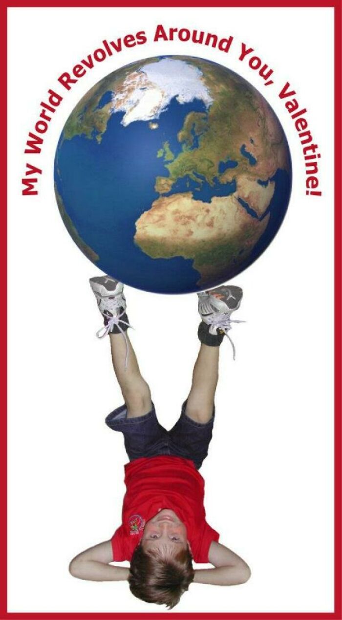 Every Year My Mom Would Photoshop My Valentines Cards For Me To Hand Out In School. (Circa 2003)