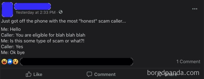 An Honest Scammer?