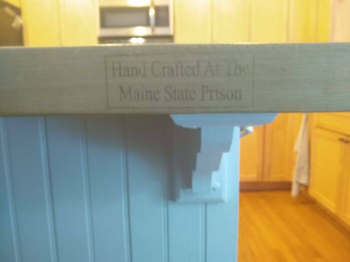 The Countertop Of This Home Was Made By Prisoners.