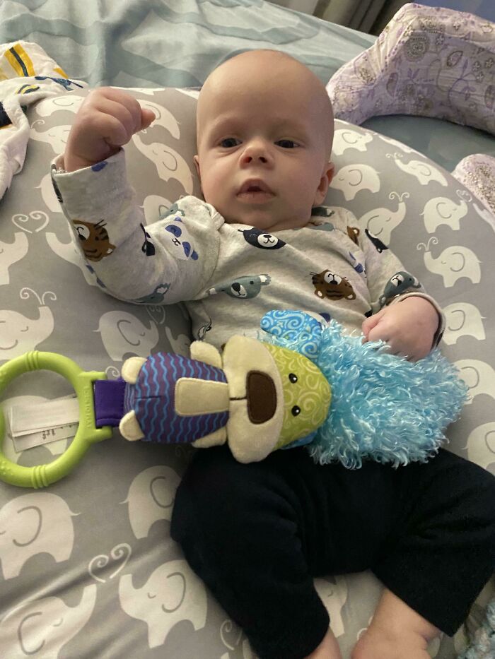 Grandson Just Discovered His Hands. Now He Won’t Stop Balling Up Fists And Shaking Them At Me And Calling Me A Whippersnapper