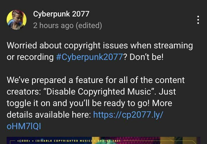 Cyberpunk 2077 Lets You Disable Copyrighted Music