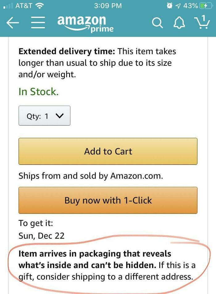 Good Call Amazon! Had My Husbands Present Shipped To My Job Instead