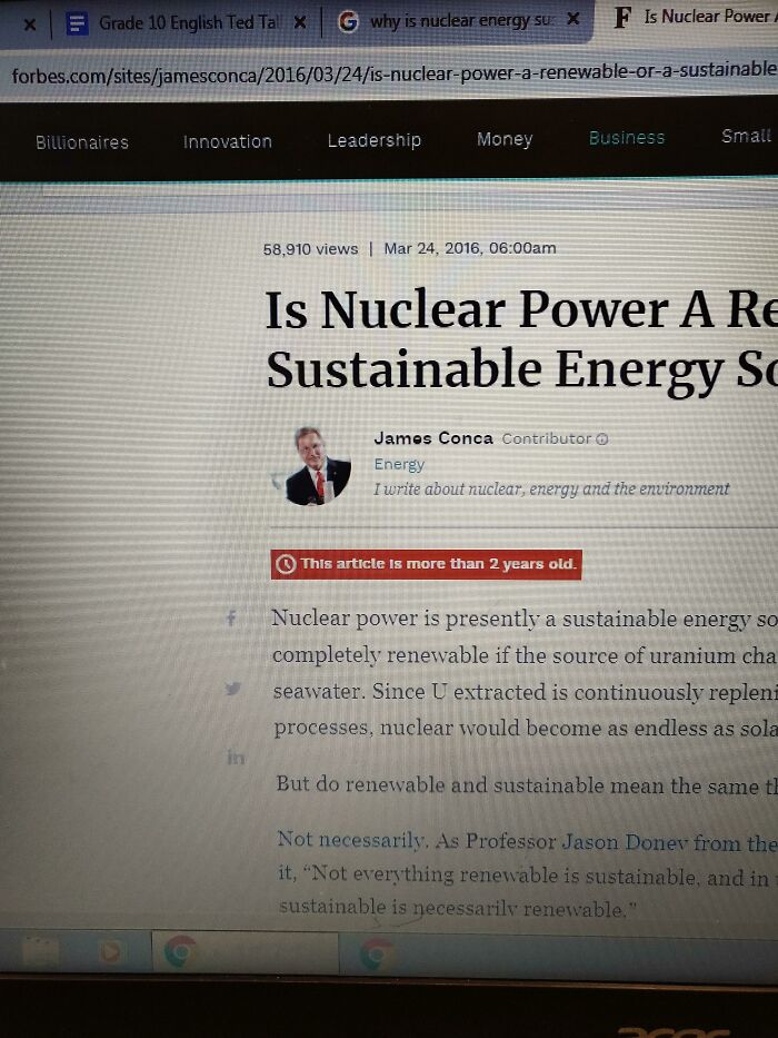 Forbes Telling You The Article Is Not Up-To-Date