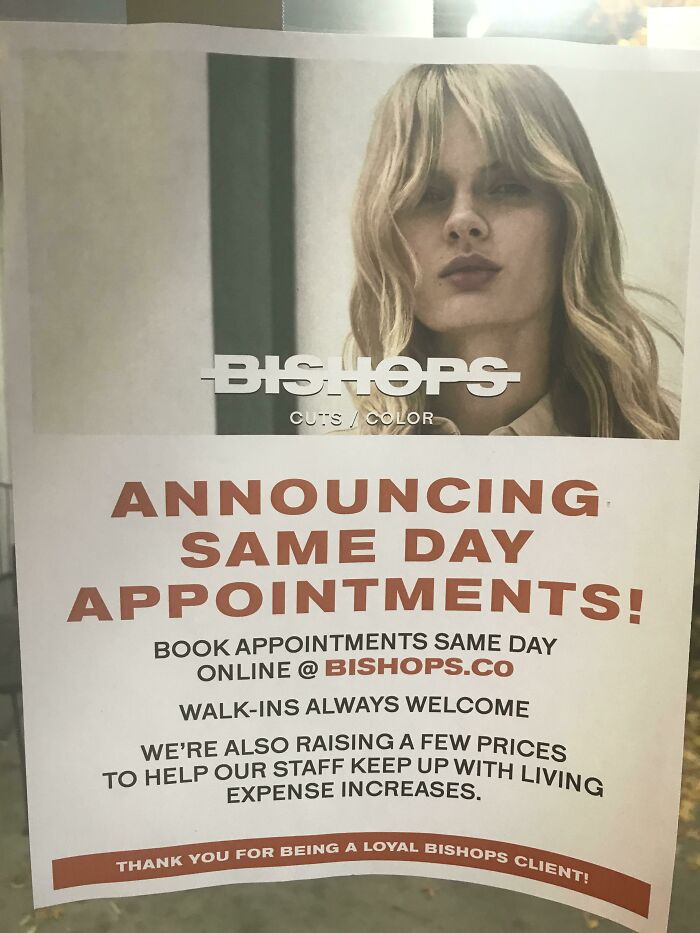 Telling People That You’re Raising Prices And Giving A Good Reason