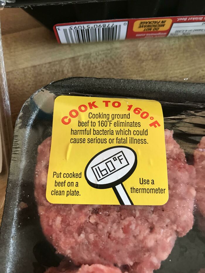 This Package Tells You What Temperature To Grill Your Burgers To And Why.