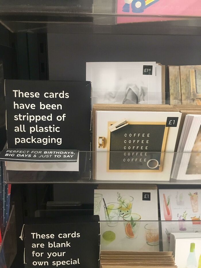 This Store Removes All Plastic From A Selection Of Its Cards