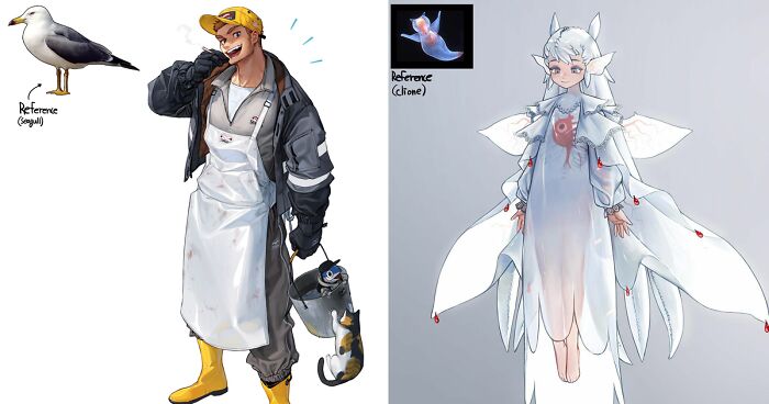 Artist Reimagines Animals, Insects, Everyday Objects, And Food As Cartoon Characters (38 Pics)