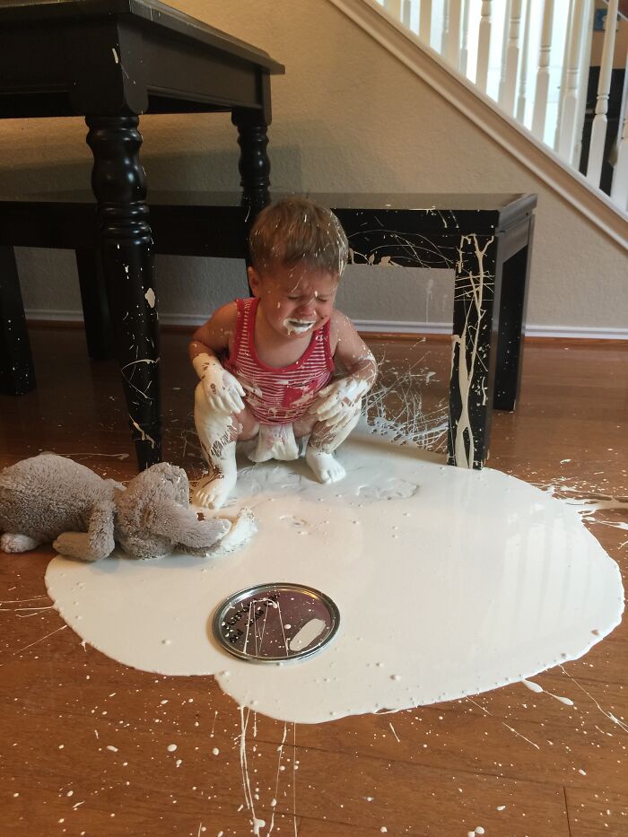 Our Attempt At Painting With A Toddler Present