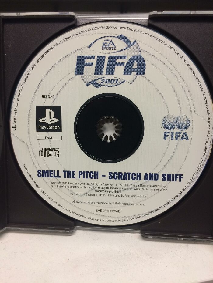 Til That Two Playstation 1 Games Featured A Scratch And Sniff Disc. 