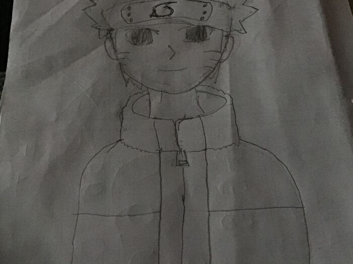 A Drawing Of Naruto From Recent Still Young Btw