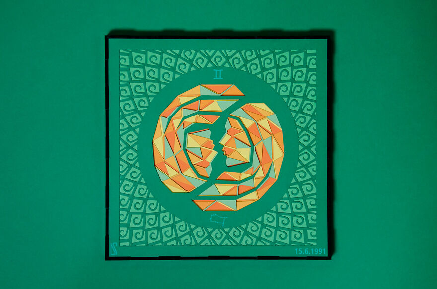 I Made A Paper Cut Illustration For Each Of The Zodiacs