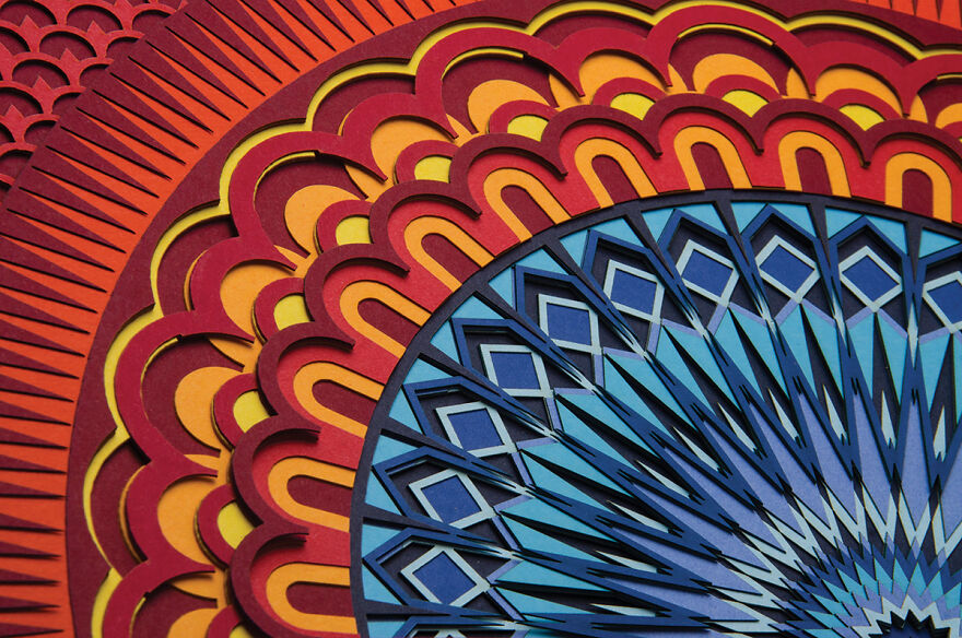 I Made My Childhood Obsession With A Kaleidoscope Into Paper Art (11 Pics)