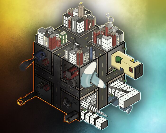 A City I Drew Digitally When I Was 15