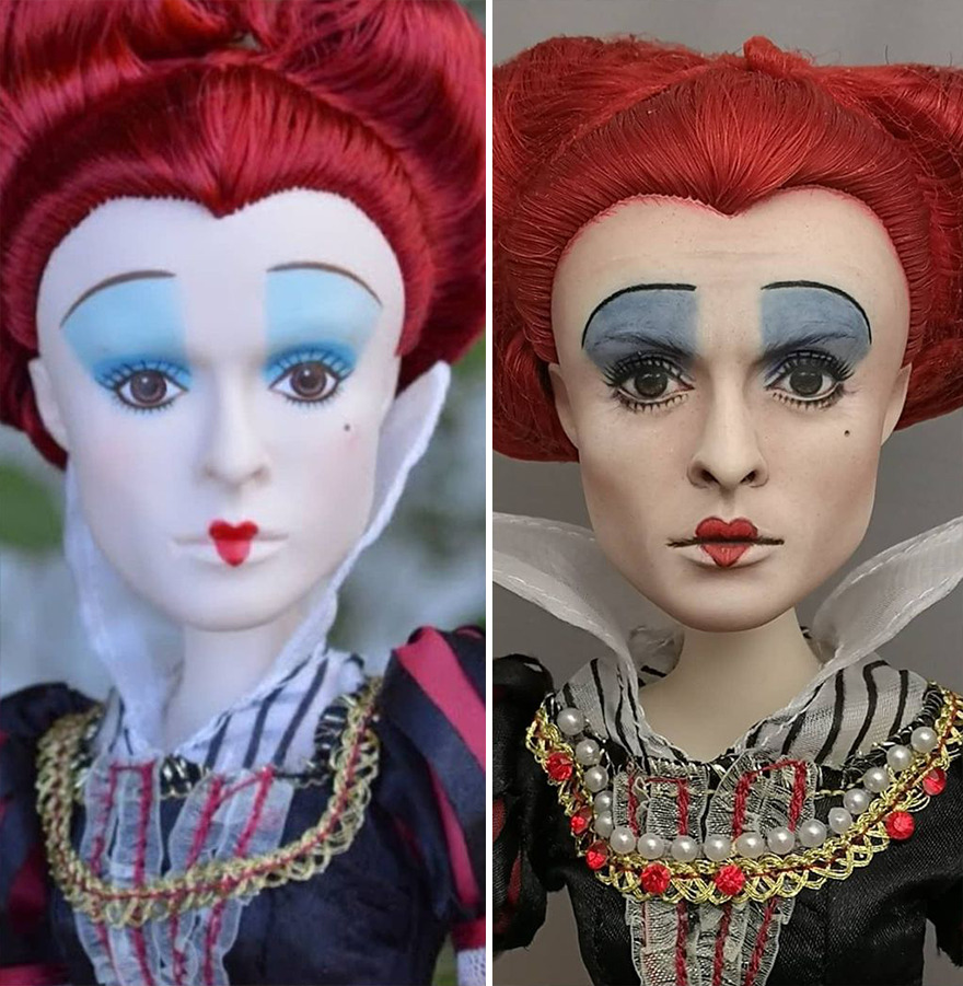 Artist Remakes The Dolls' Makeups To Make Them More Realistic