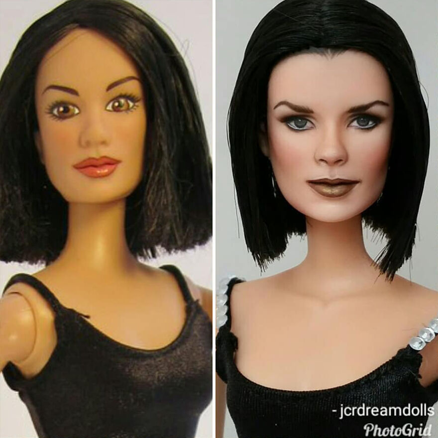 Artist Remakes The Dolls' Makeups To Make Them More Realistic