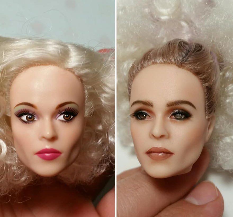 Artist Remakes The Dolls' Makeups To Make Them More Realistic