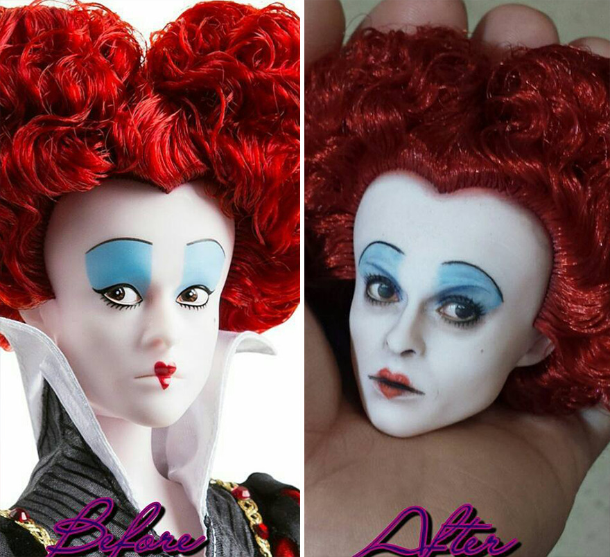 Artist Remakes The Dolls' Makeups To Make Them More Realistic