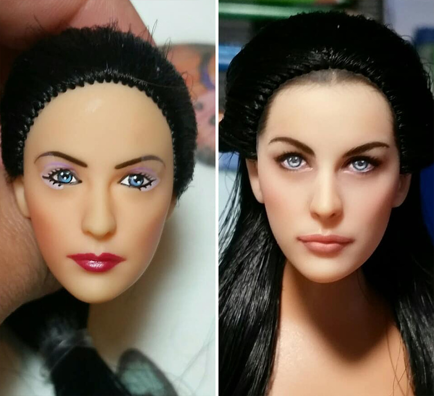 Artist Remakes The Dolls' Makeups To Make Them More Realistic