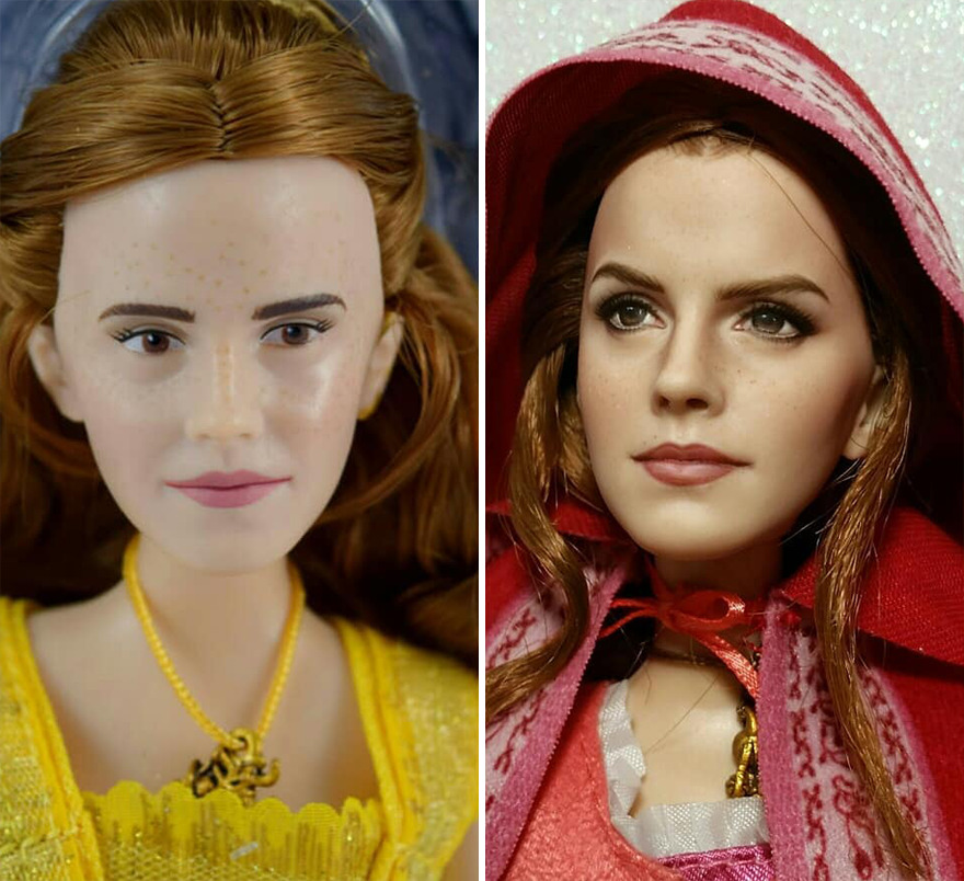 Artist Remakes The Dolls' Makeups To Make Them More Realistic
