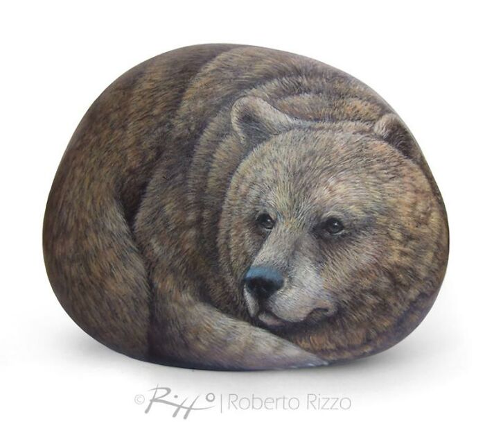 Hand-Painted-Rocks-Stone-Art-Animals-Robertorizzoart