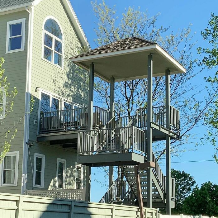 Awful Lot Of Stairs For A Small Deck!