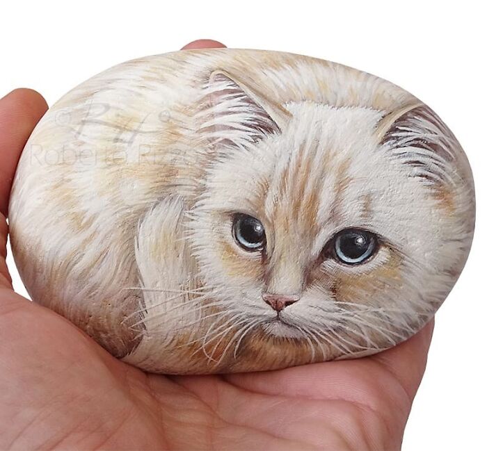 Hand-Painted-Rocks-Stone-Art-Animals-Robertorizzoart