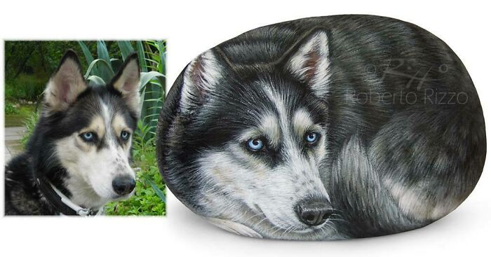 Hand-Painted-Rocks-Stone-Art-Animals-Robertorizzoart