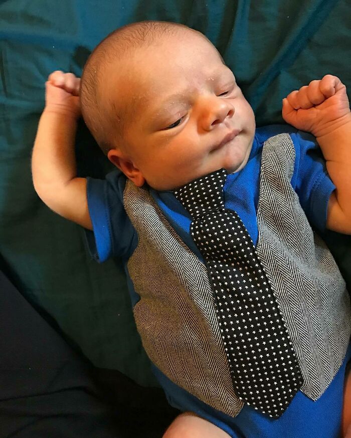 I Swear His First Words Will Be "Ol' Whipper Snapper"