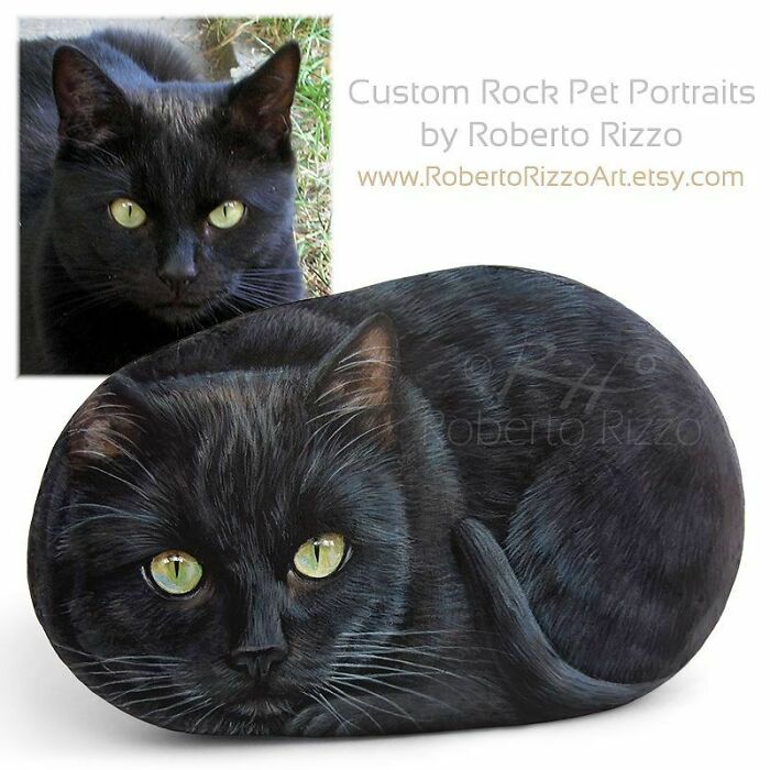 Hand-Painted-Rocks-Stone-Art-Animals-Robertorizzoart