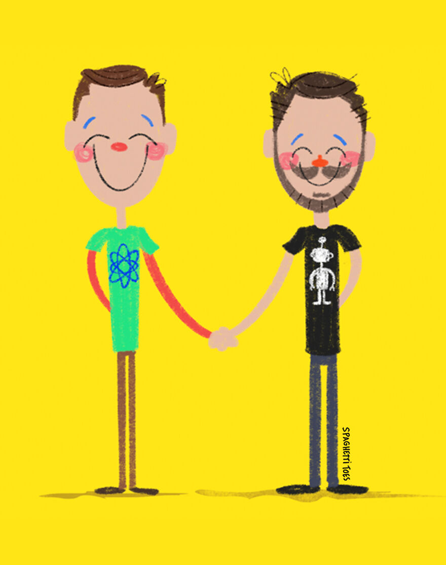 Sheldon Cooper And Wil Wheaton From "The Big Bang Theory"