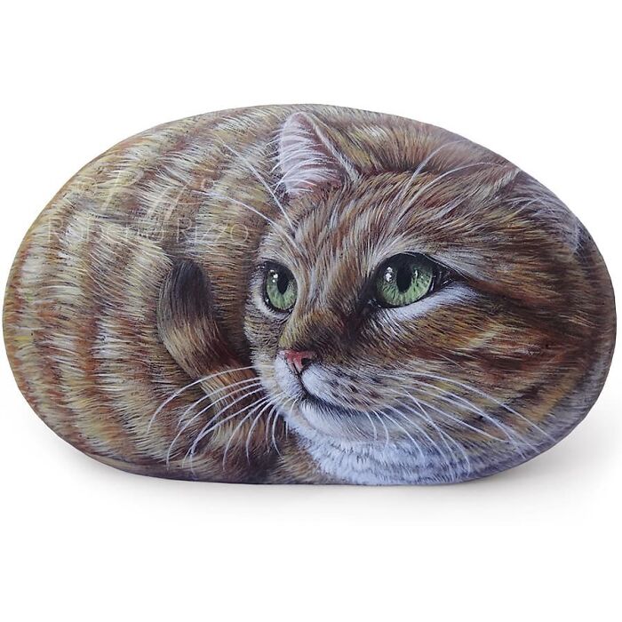 Hand-Painted-Rocks-Stone-Art-Animals-Robertorizzoart