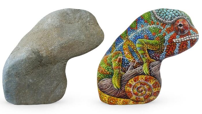 Hand-Painted-Rocks-Stone-Art-Animals-Robertorizzoart