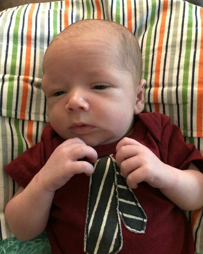 This Baby Has A Lot Of Important Meetings Today