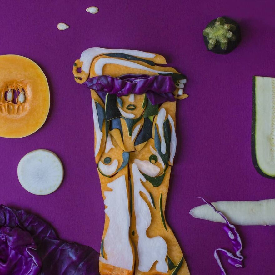 Zucchini/White Raddish/Pumpkin/Red Cabbage