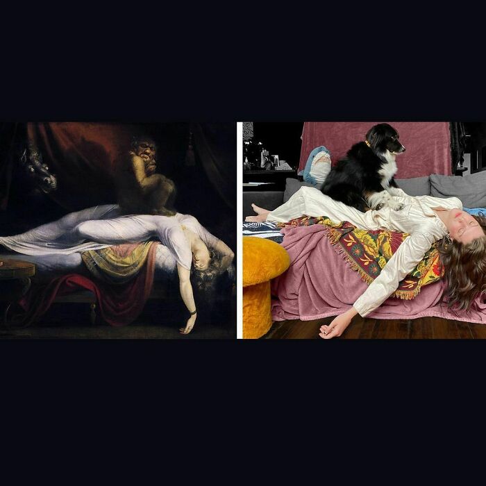 The Nightmare, 1781
the Nightmare, 2020
#tussenkunstenquarantaine #betweenartandquarantine #gettymuseumchallenge