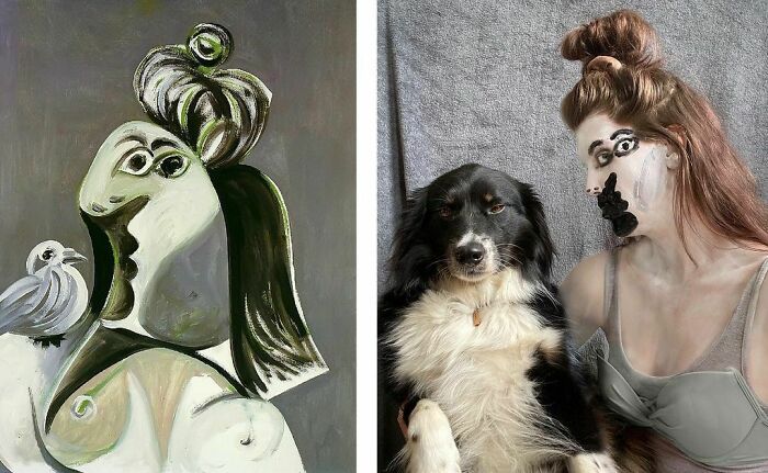 Woman With Bird, 1970
woman With Dog, 2020
#tussenkunstenquarantaine #betweenartandquarantine #gettymuseumchallenge