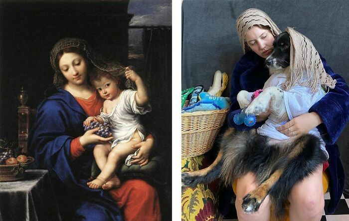 The Virgin Of The Grapes, 1640s
the Virgin Of The Toys, 2020
#tussenkunstenquarantaine #betweenartandquarantine #gettymuseumchallenge