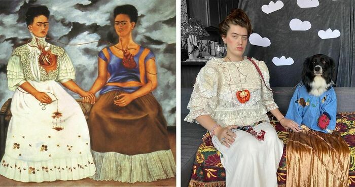 The Two Fridas, 1939
the Two Fridas, 2020 #tussenkunstenquarantaine #gettymuseumchallenge #betweenartandquarantine