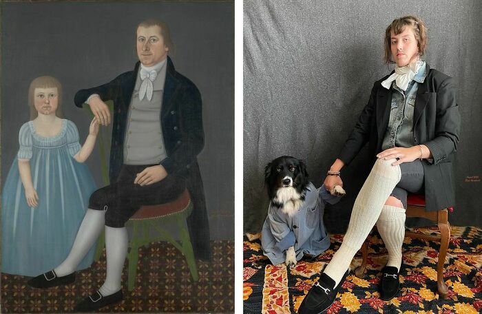 Comfort Starr Mygatt (1763-1823) And Lucy Mygatt (1794-1885)
eliza Reinhardt (1995 - ____) And Finn Dorman (2017 - _____)
artist: John Brewster Jr.
@yaleartgallery
#tussenkunstenquarantaine #betweenartandquarantine #gettymuseumchallenge #yaleartgalleryathome