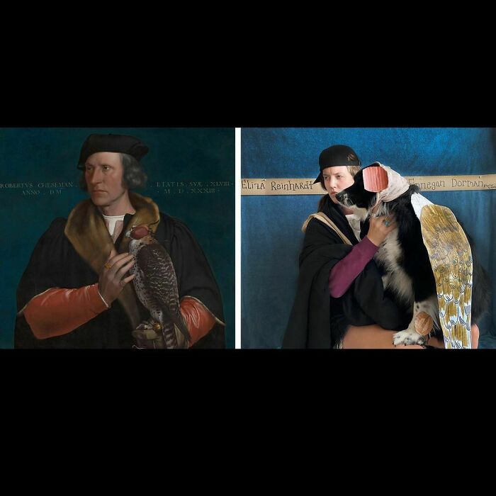Portrait Of Robert Cheseman, 1533
portrait Of Eliza Reinhardt, 2020
hans Holbein The Younger @mauritshuis_museum
#tussenkunstenquarantaine #gettymuseumchallenge #betweenartandquarantine
