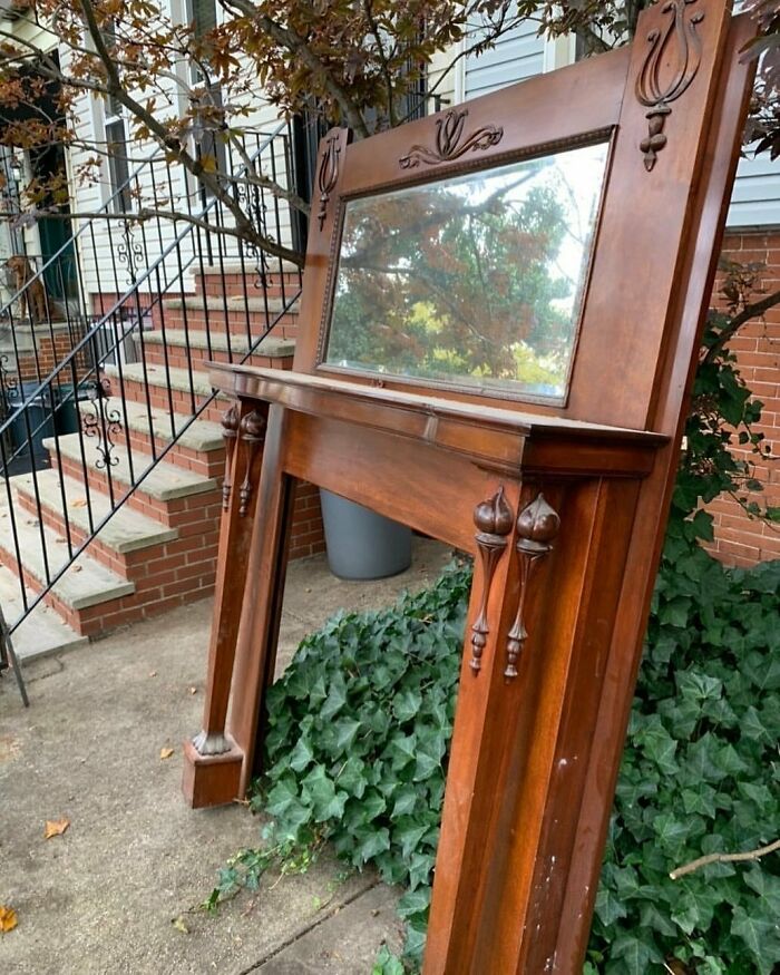 Jaw Drop! 2 X Cherry, Fireplace Mantles. 46th Street Between 3rd And 4th Ave In Brooklyn