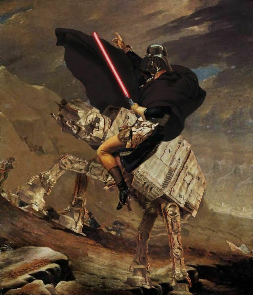 Lord Vader Crossing The Alps
