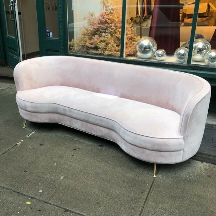 I’m Blushing (See What I Did There...) Blush, Velvet Couch On 20th Between Park And Broadway