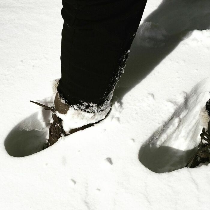 It Went Past The Boot Later. 10 Inches Of Snow