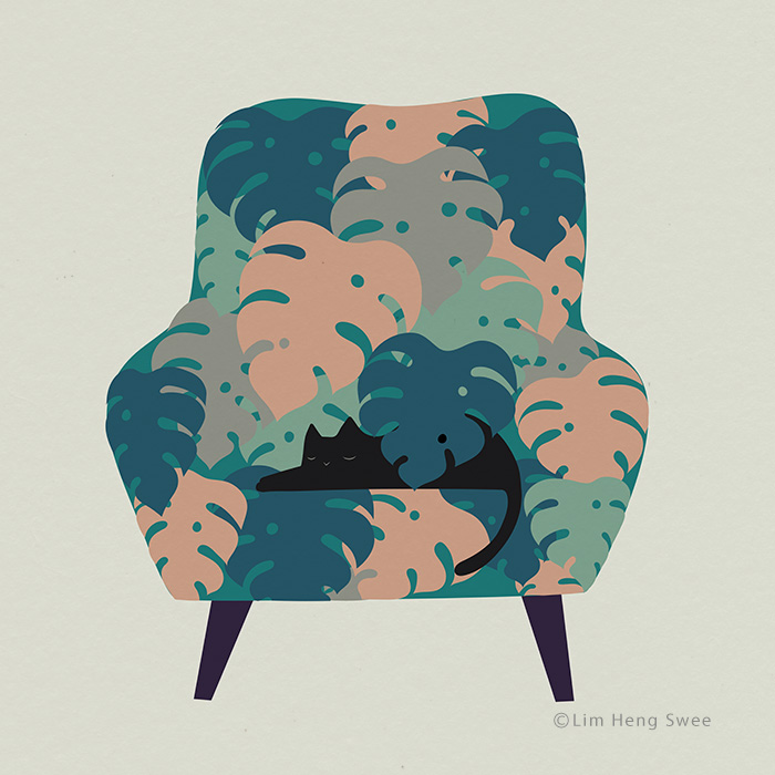 Cat + Monstera = Meowstera!